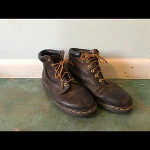Vintage Brown Leather Mens Dr Martens